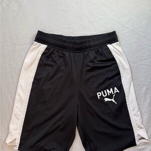 PUMA women’s Athletic Shorts in Black and White